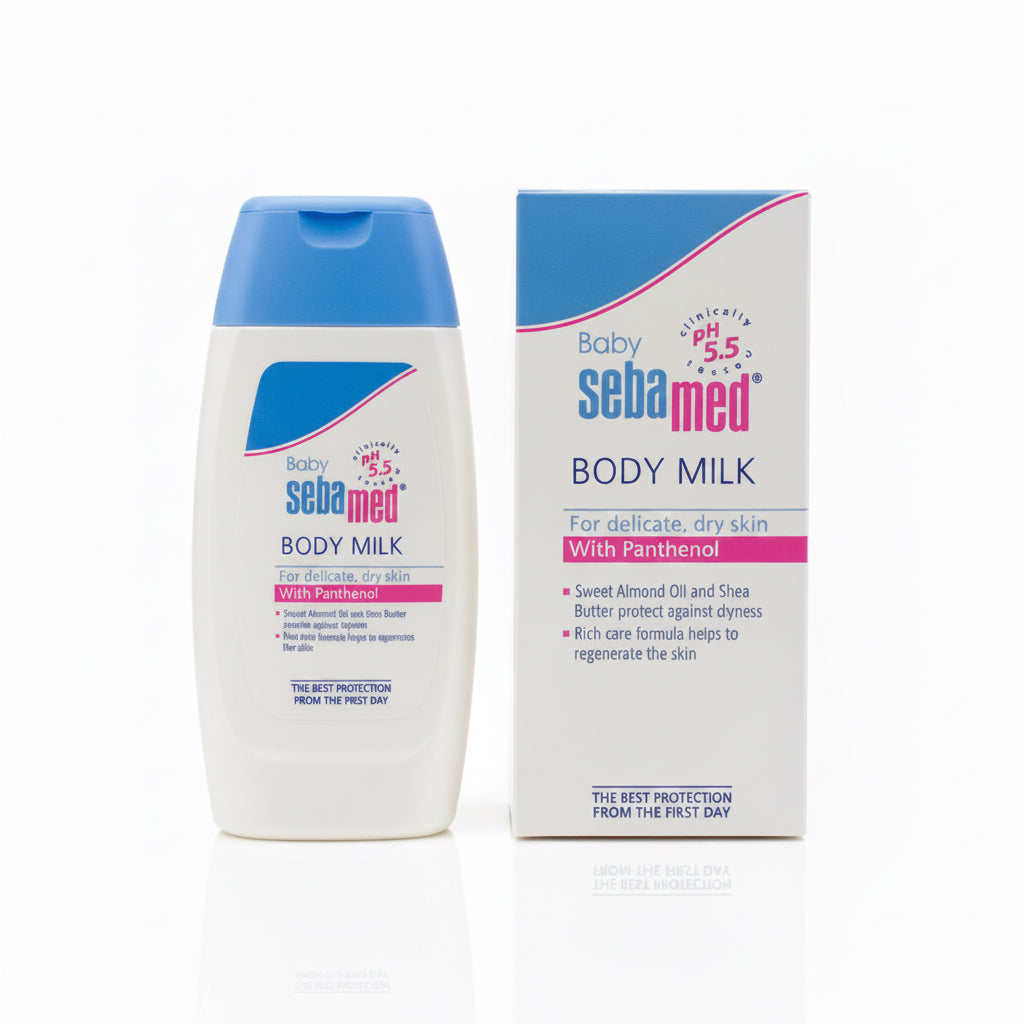 Baby SebaMed Body Milk With Panthenol (200ml).