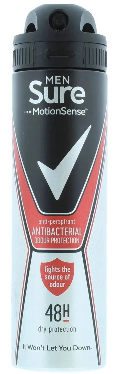 Sure Men Motion Sense Anti Bacterial odour protection 48h (250ml).