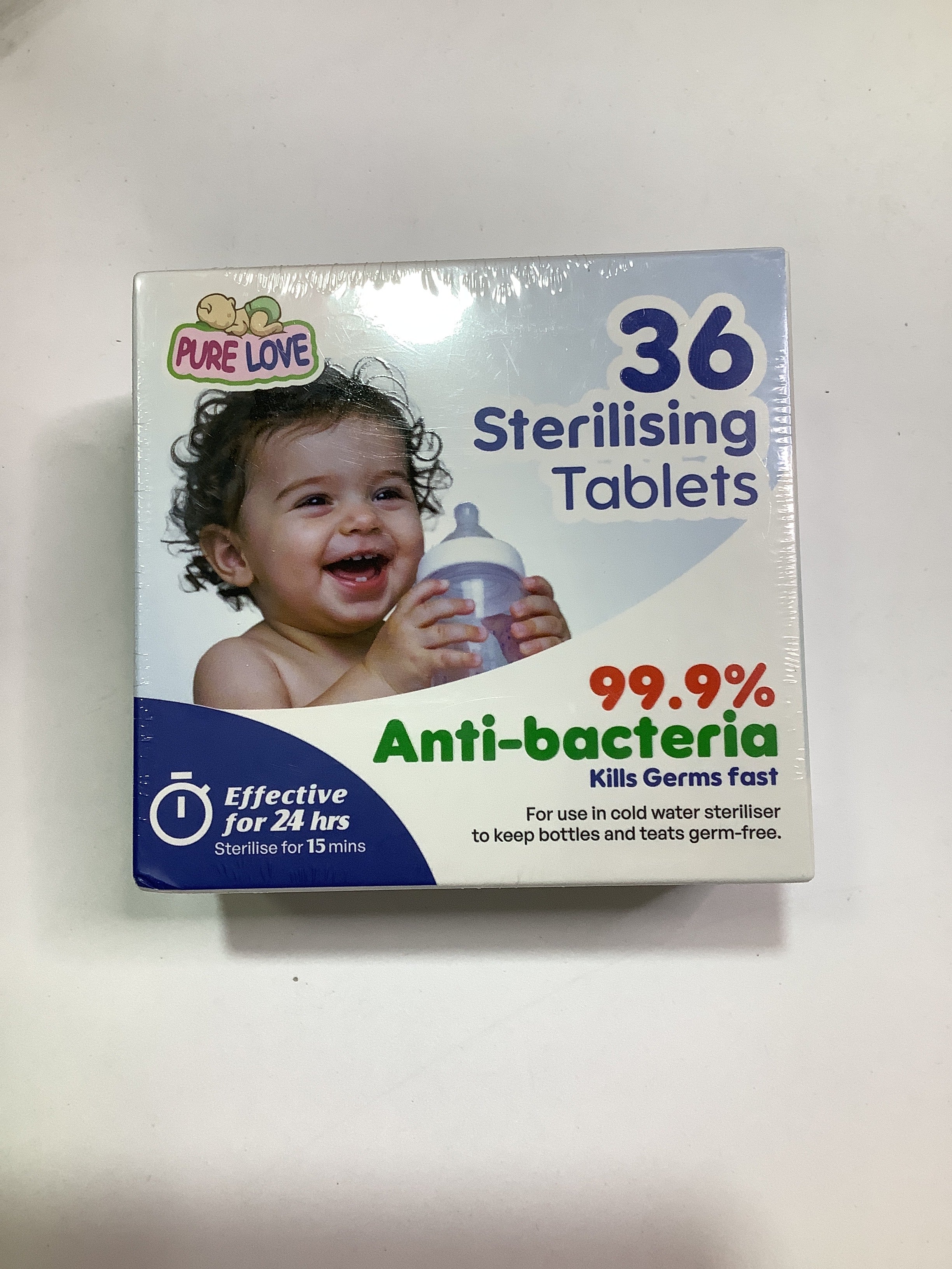 Pure Love 36 Sterilising Tablets.