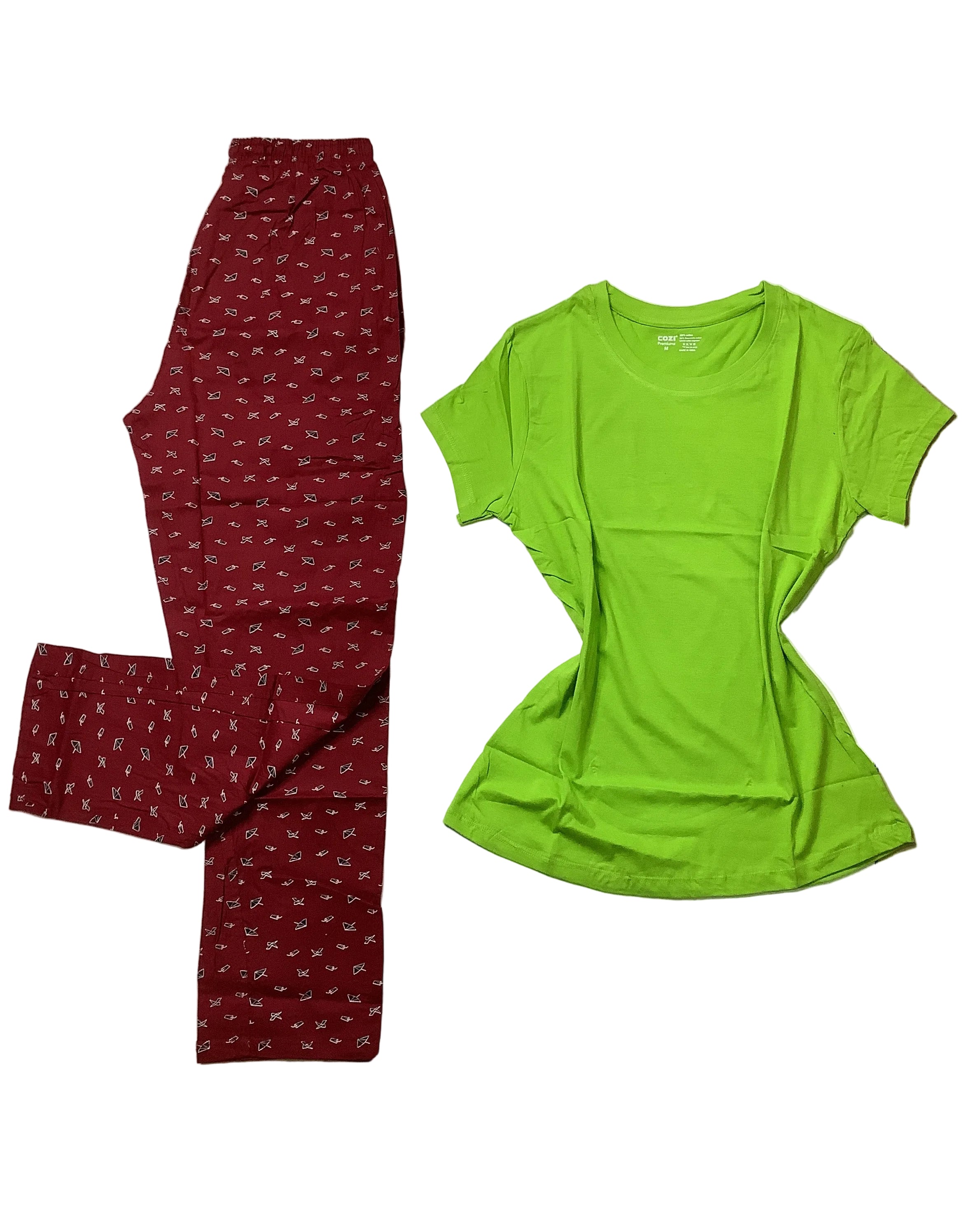 Cozi Premiums Women’s Smart Fit T-shirt & Pant.