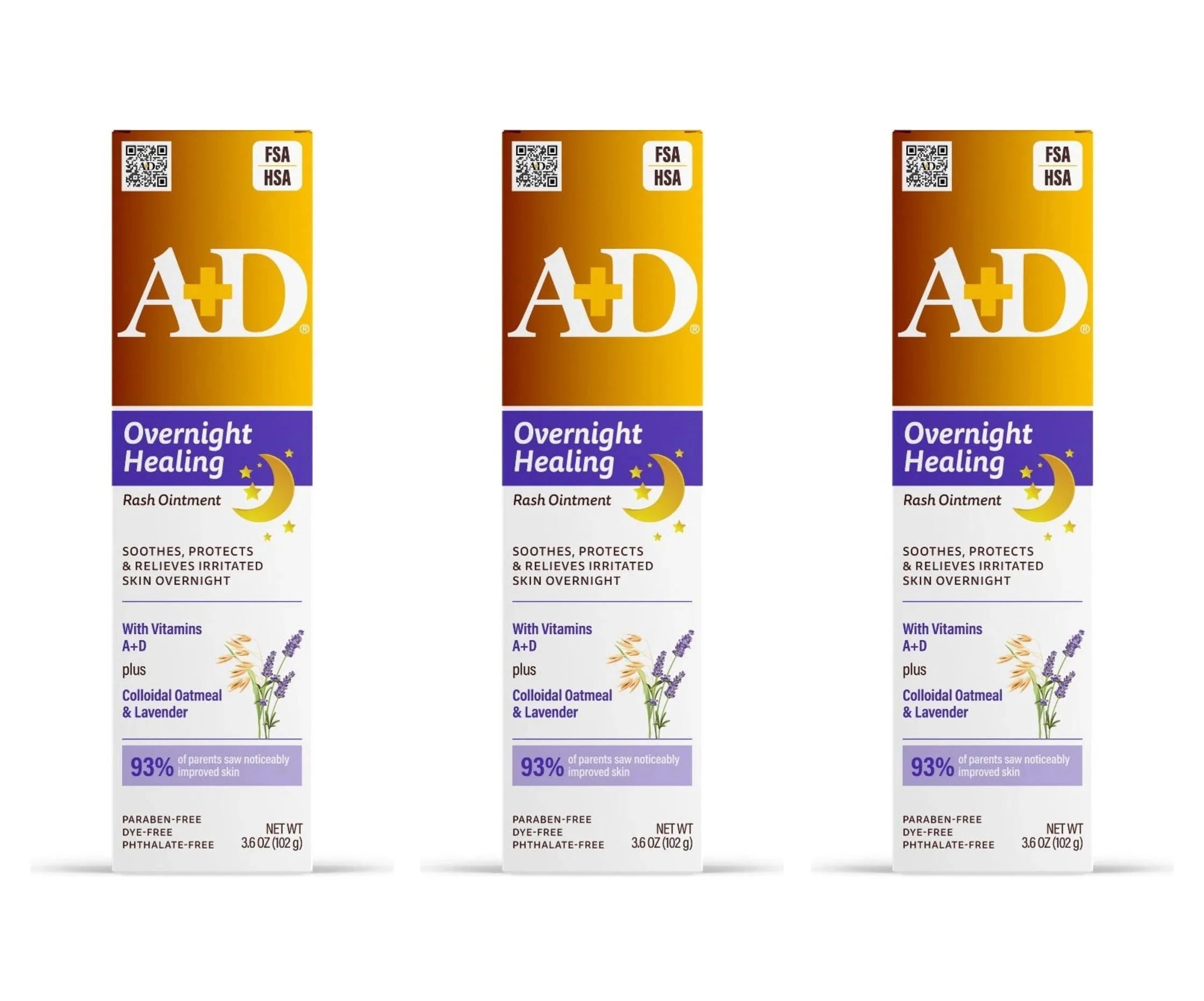 A+D Overnight Healing Rash Ointment 102g