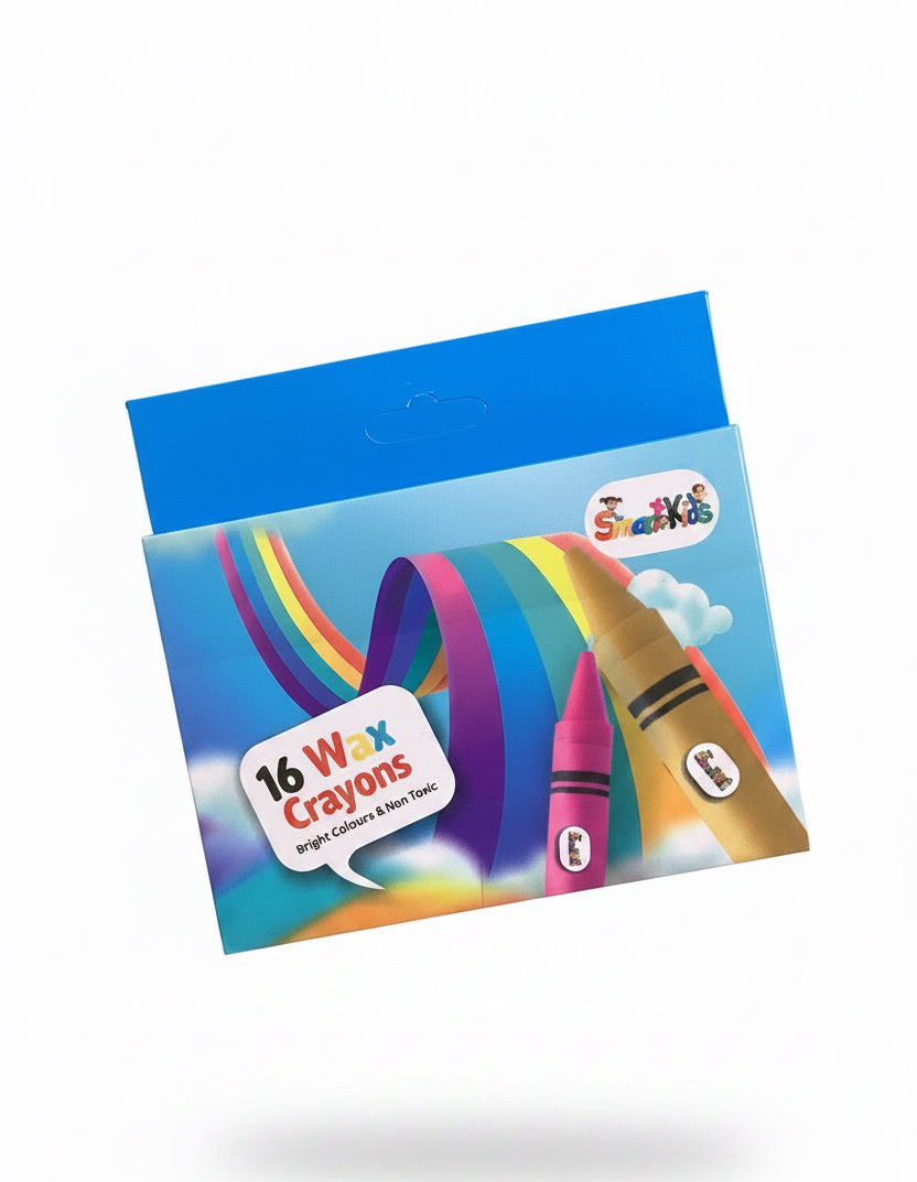 Smart Kids 16 Wax Crayons.