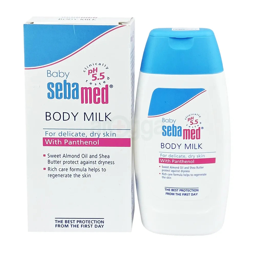 Baby SebaMed Body Milk For Delicate, Dry Skin (With Panthenol) 200ml