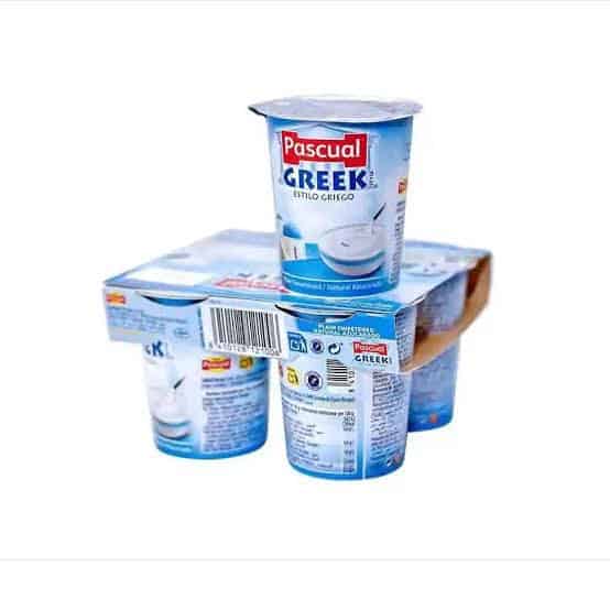 Pascual Greek Estilo griego Plain Sweetened/Natural Azucarado Yoghurt 4in1 (480g)