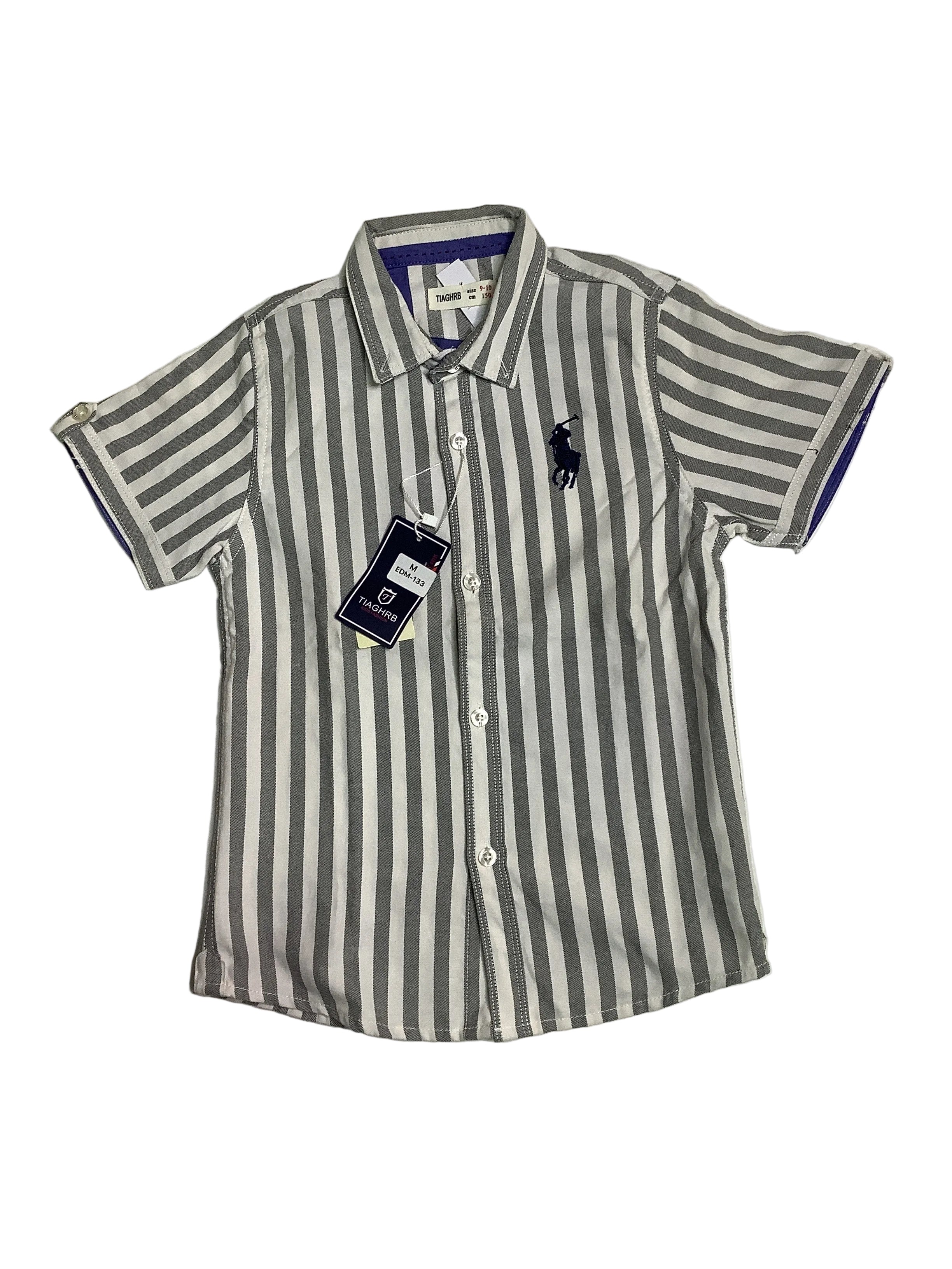 Tiaghrb Kids Short Sleeve Shirt(Style:EDM-133)