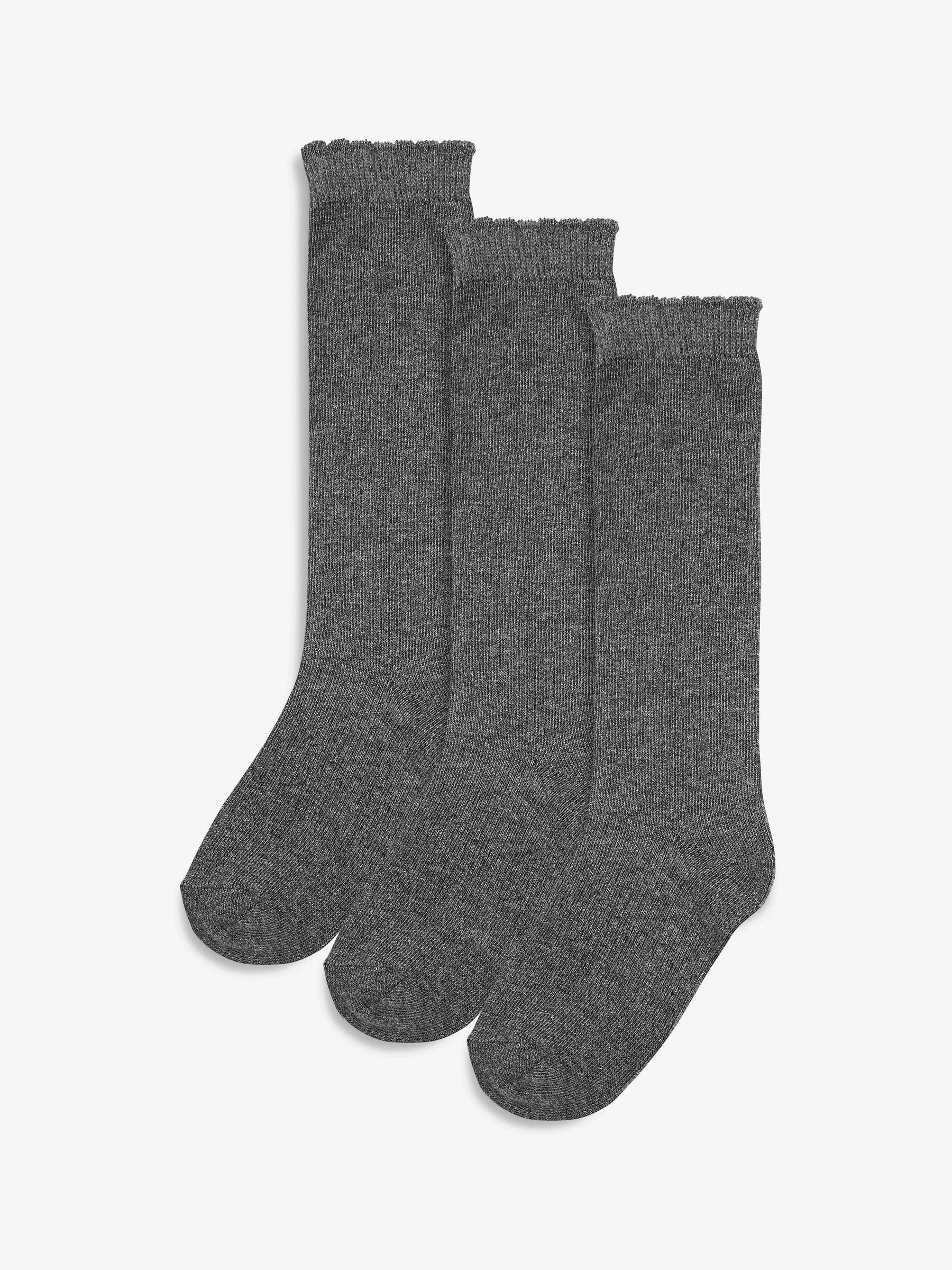 Back To School Gray Long Socks
