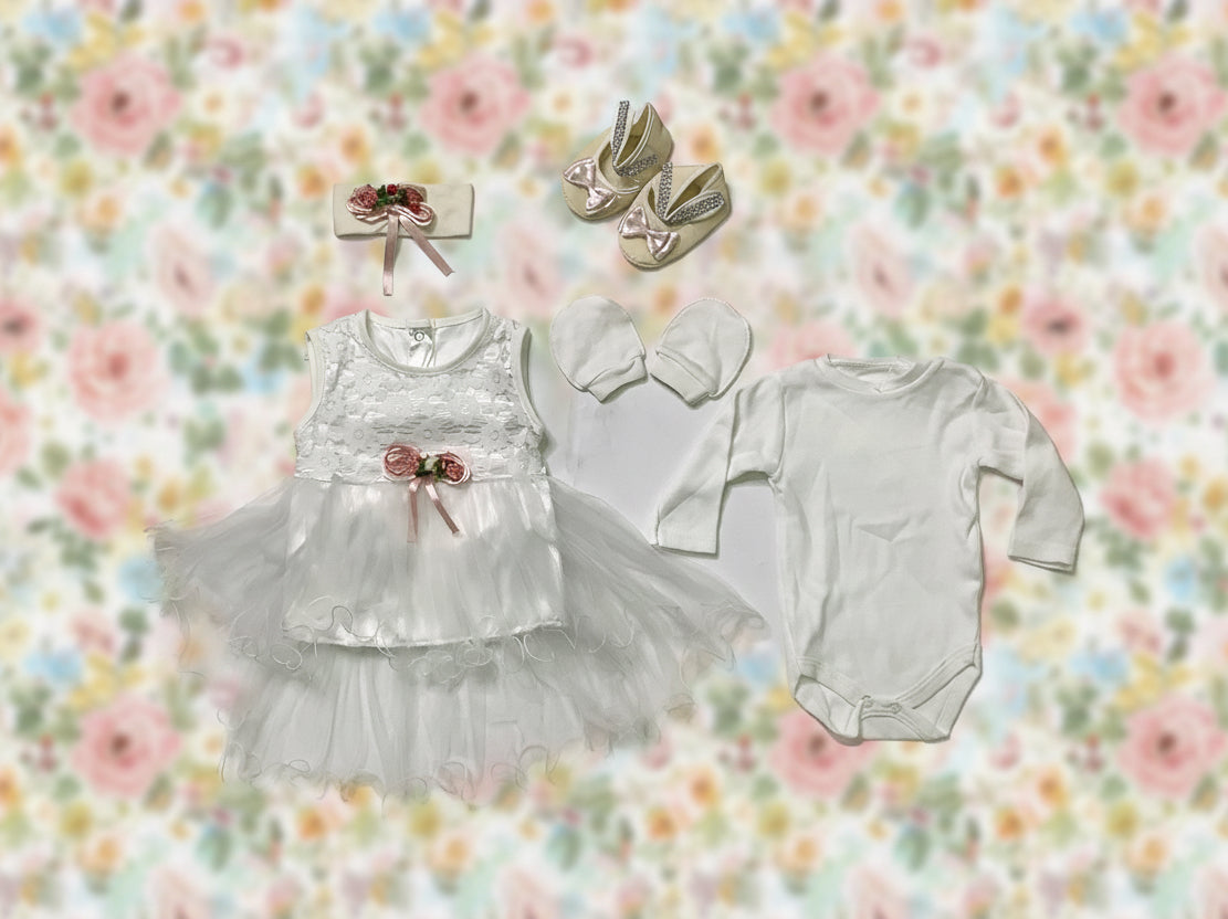 Baby Girl Dedication Wear Complete Set