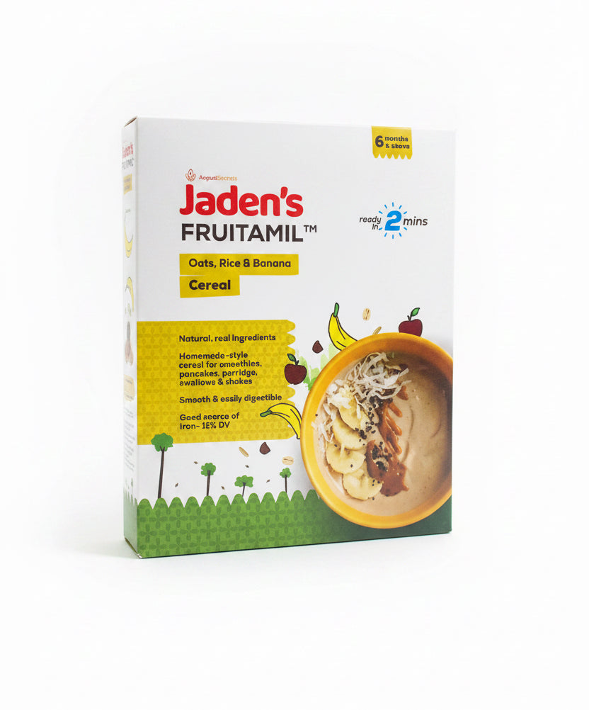 Jaden's Fruitamil Oat, Rice & Banana Cereal 400g