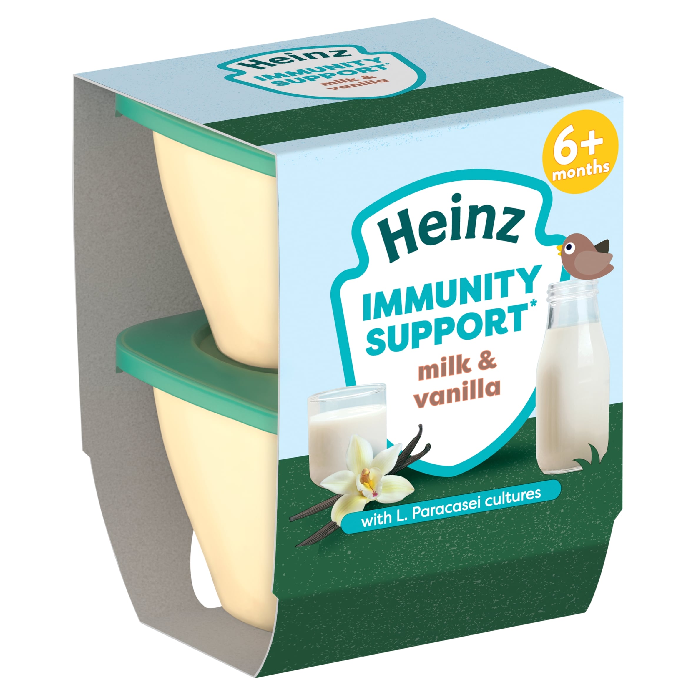 Heinz Immunity Support Milk & Vanilla Yoghurt (2-Pack, 100g)