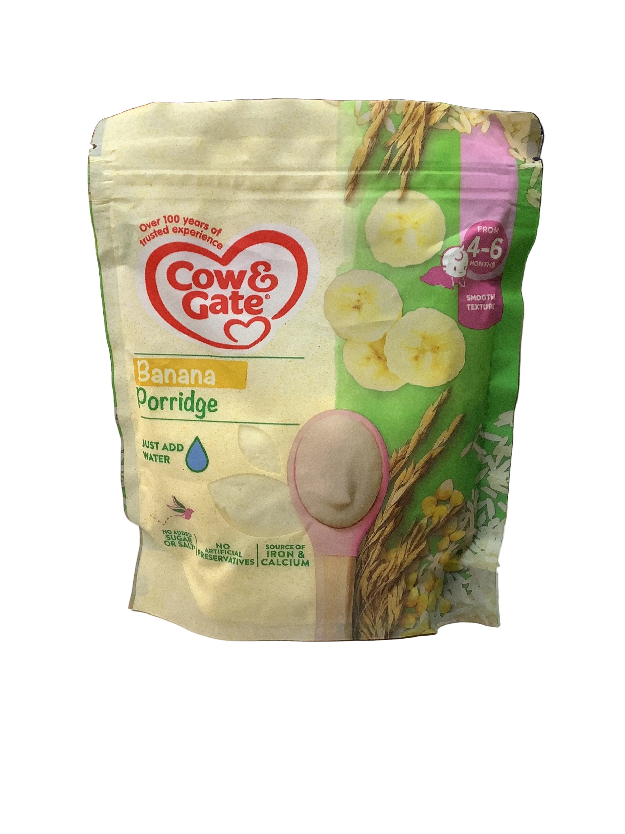 Cow & Gate Banana Porridge Baby Cereal 125g (4-6Months)