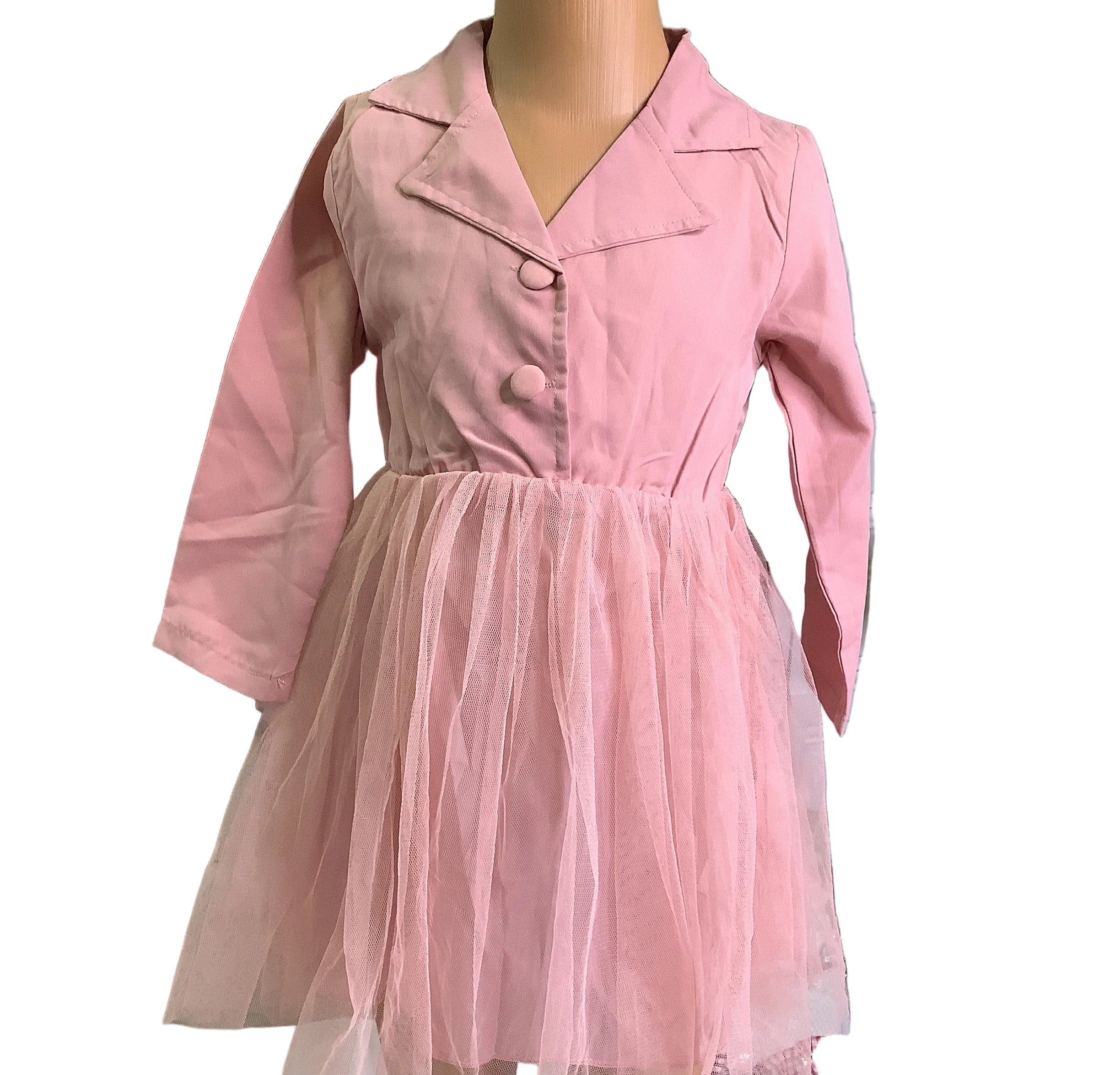 Baby girl peach gown