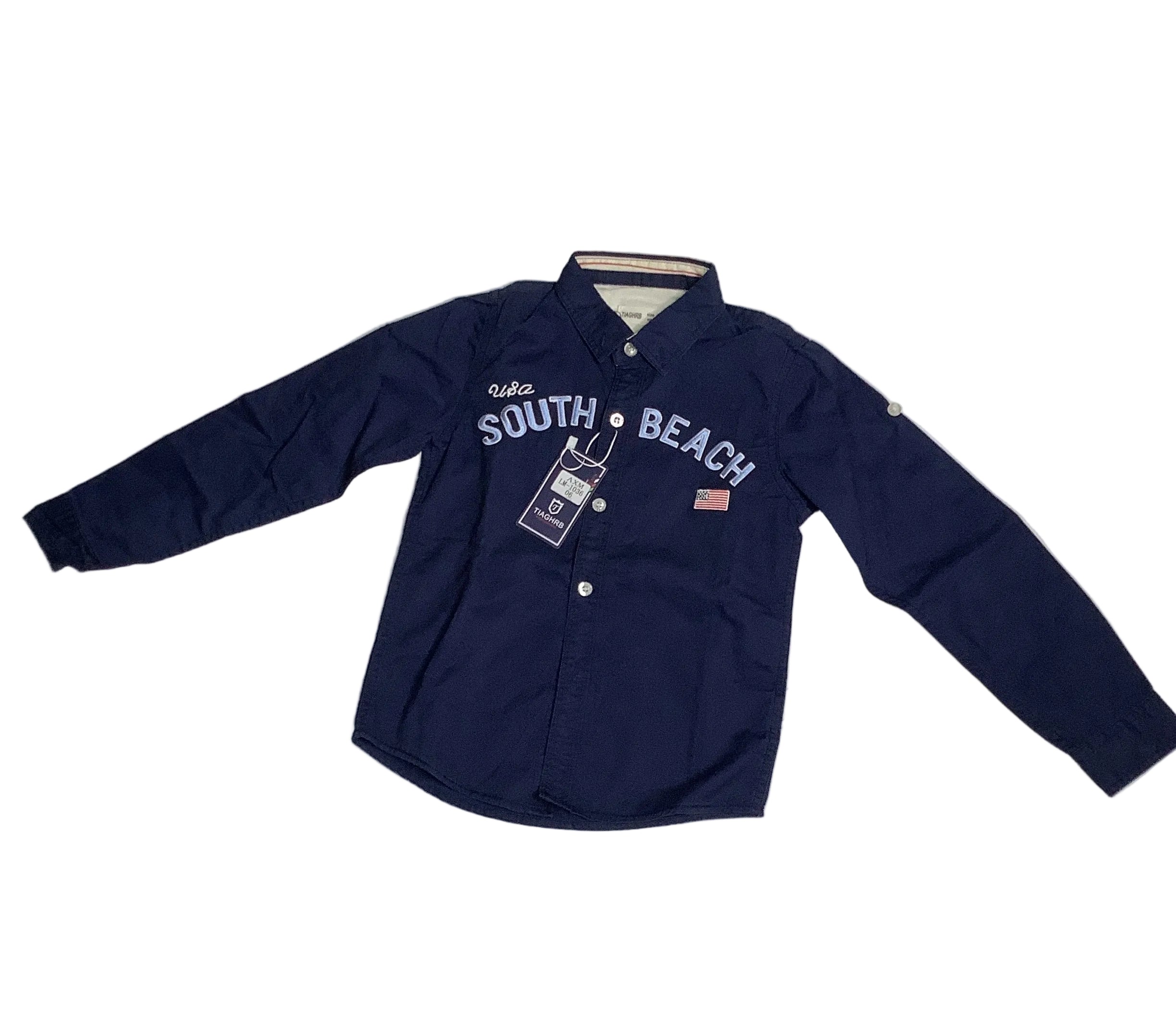 Tiaghrb Kids Long Sleeve Shirt(Style:LM-1036)