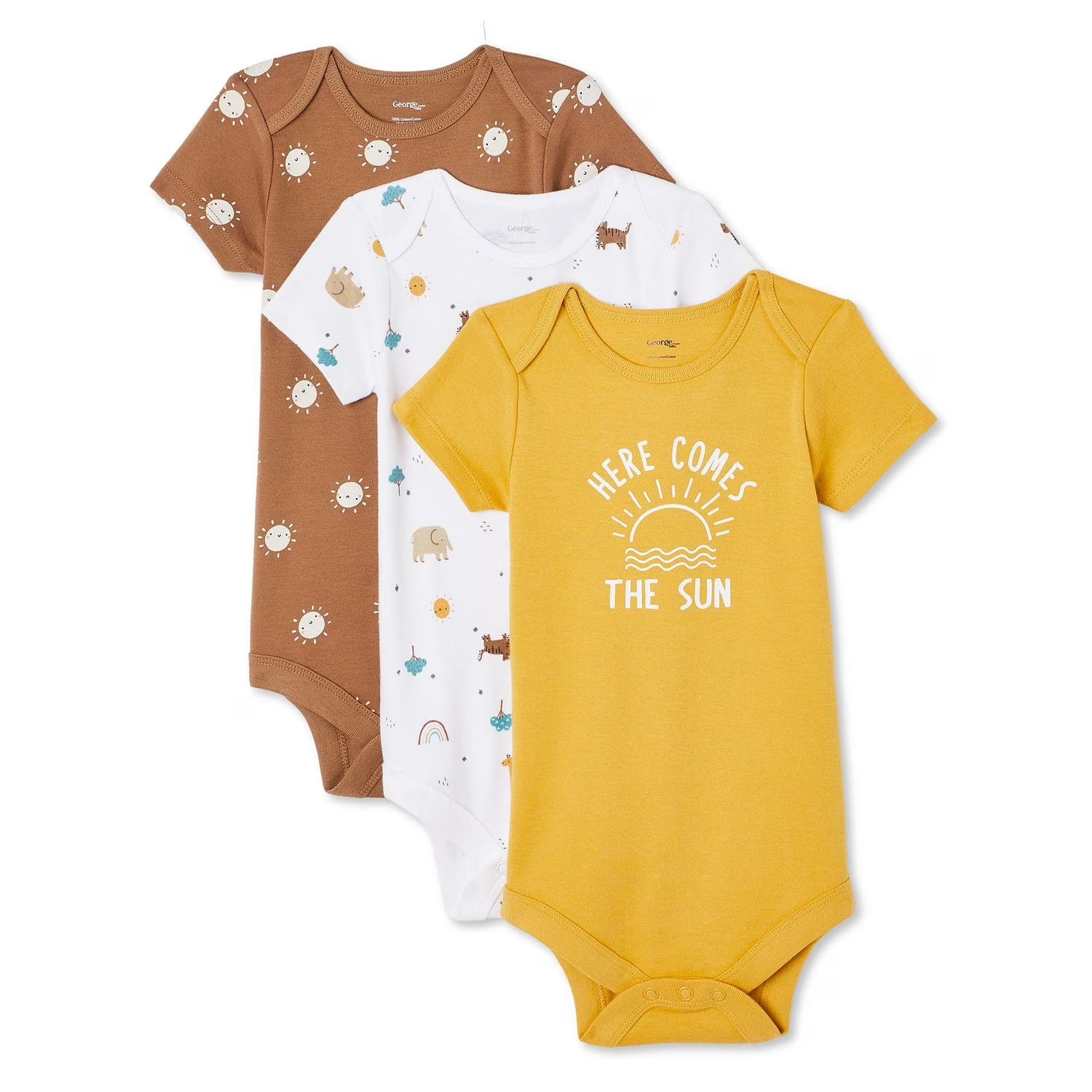 George 5in1 Baby BodySuits(3-6months)