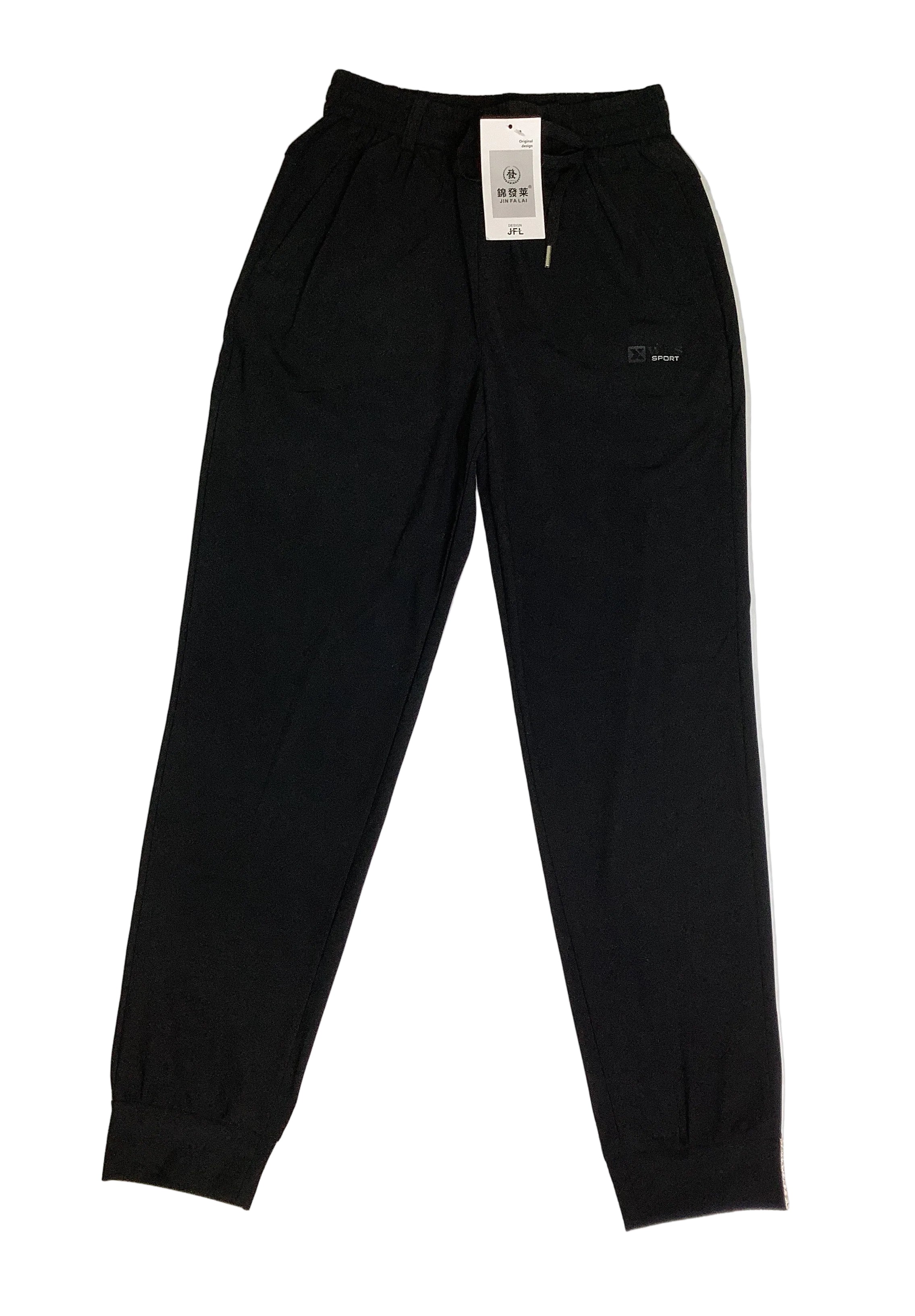 Jin Fa Lai Boys Black Joggers.