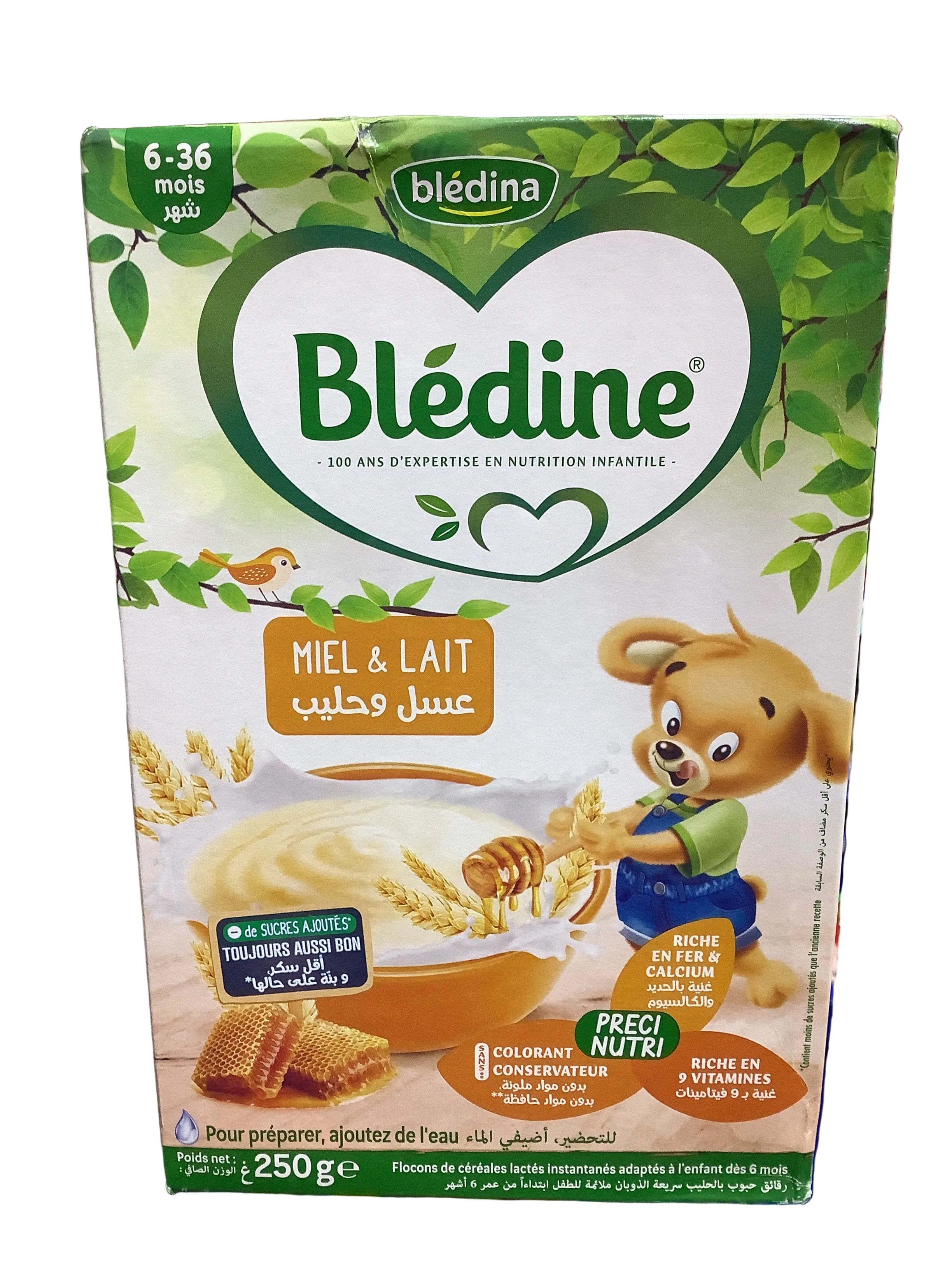 Bledine Miel & Lait Cereals 250g (6-36months)