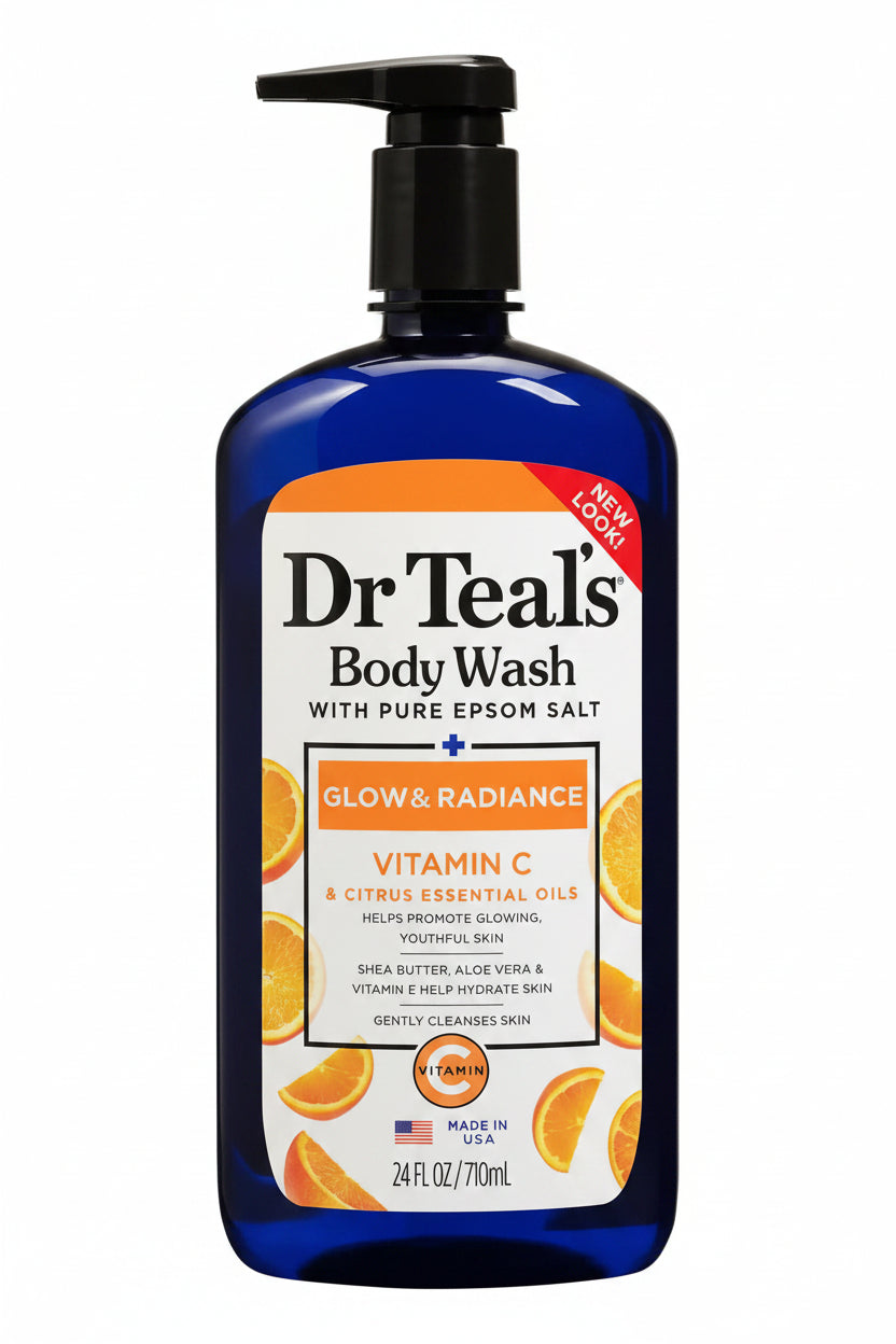 Dr Teal's Glow & Radiance Vitamin C Body Wash 710ml.