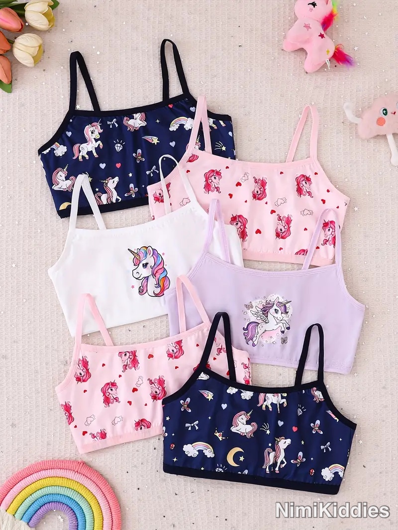 Girls Character half Cut Brallet