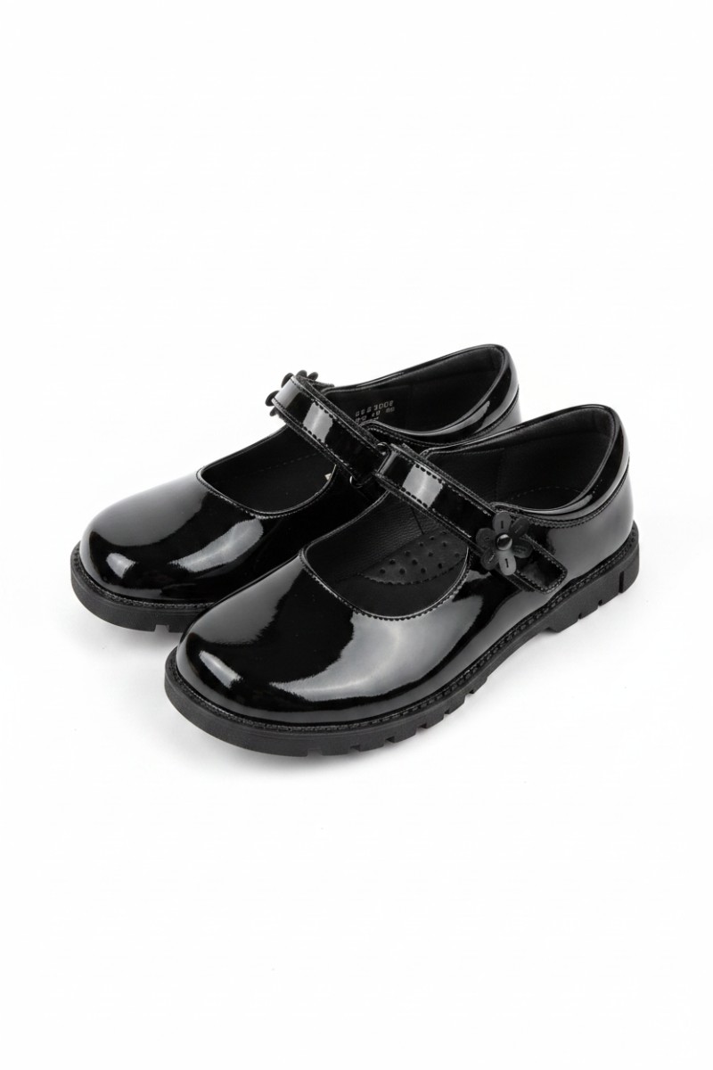 Crabkids Girl's Black Shoe-P845227
