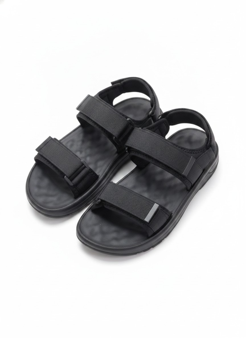 Cute Black Kito Sandals