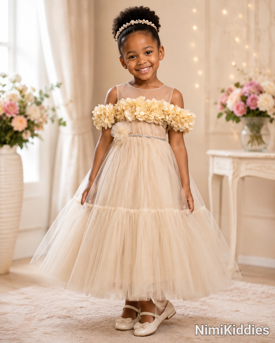 Happy Prenses Gold Ball Gown