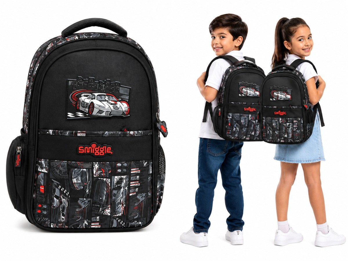 Smiggle Back To School Backpack (Cars)