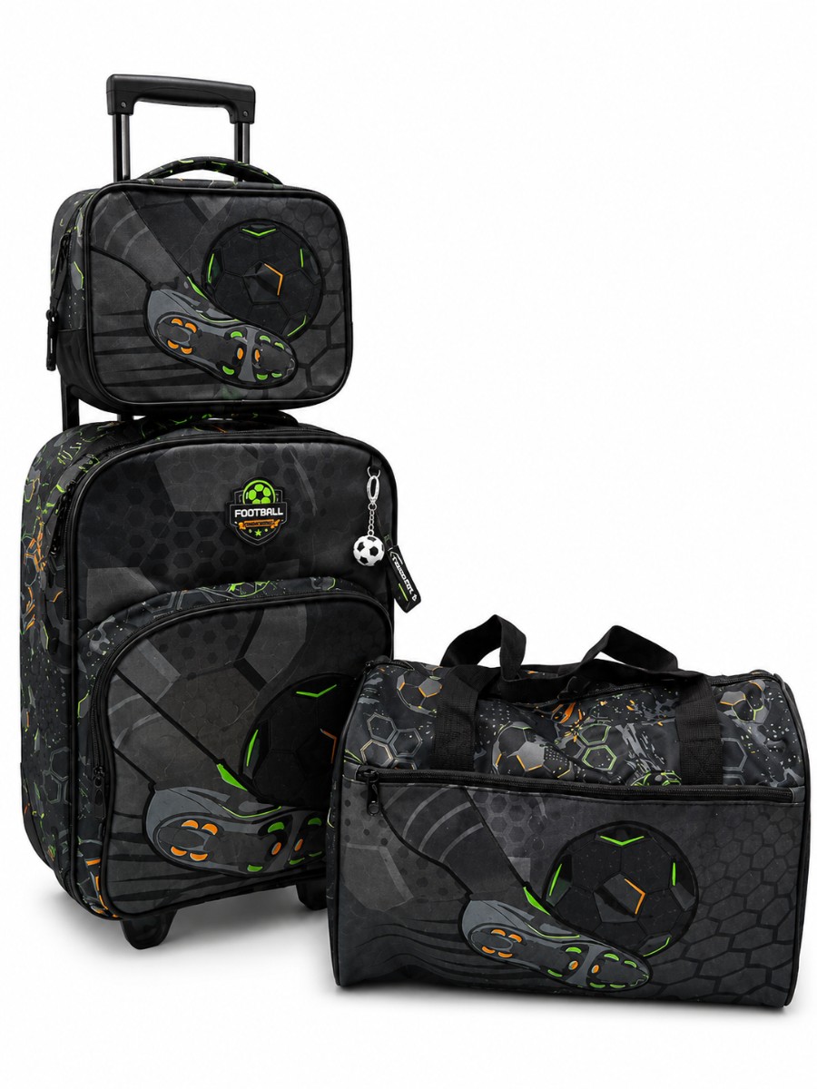 JasmineStar Football Great Goal (US) Trolley 3in1 Backpack (17inches)