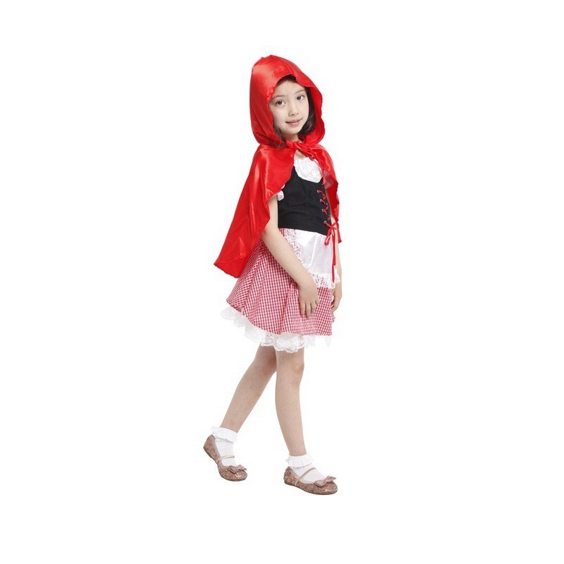 Red Hood Girl Costume For Kids