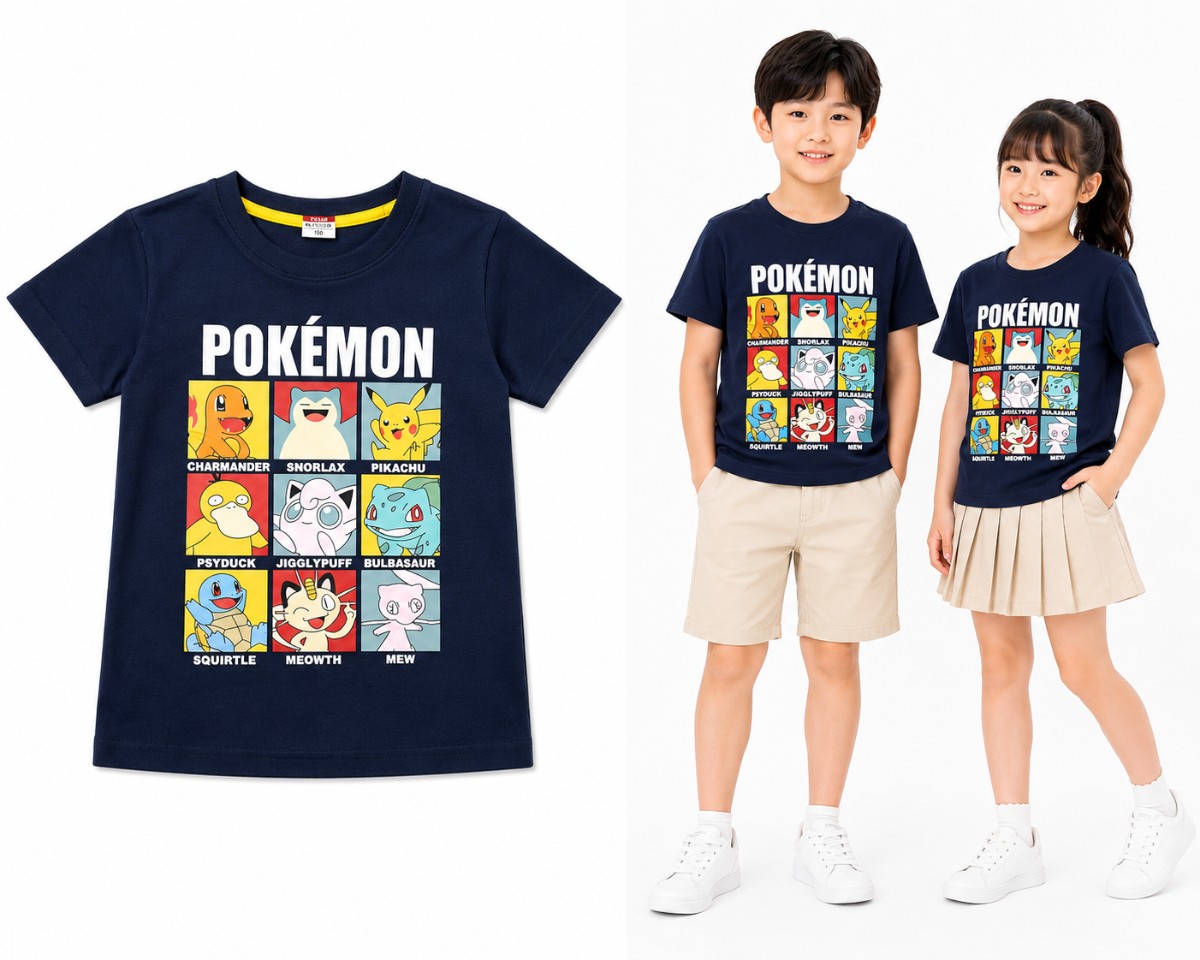 Fashion Bebe Kids Polo Tshirt (Pokemon)