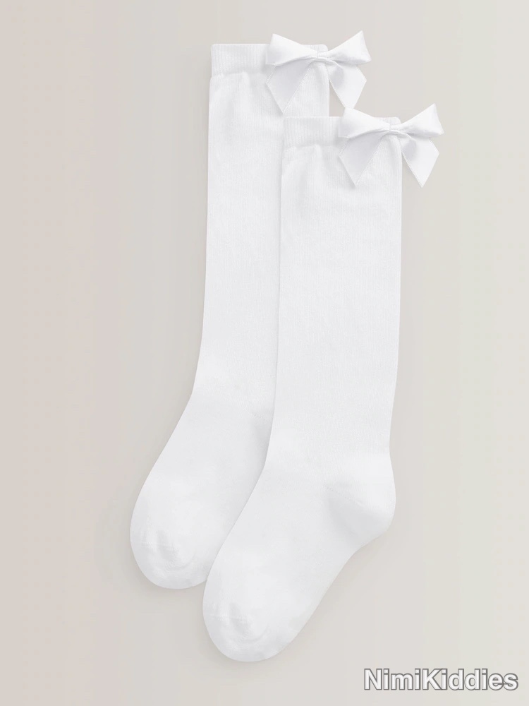 Girls socks with bow