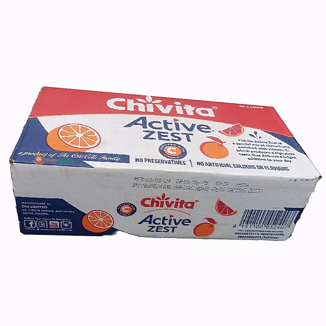 Chivita Active Zest Juice 24 x 125ml.