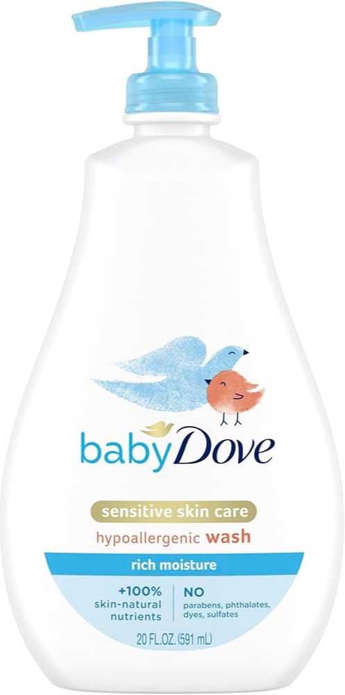 Baby Dove Sensitive Skin Care (Hypoallergenic Wash Rich Moisture) 591ml.