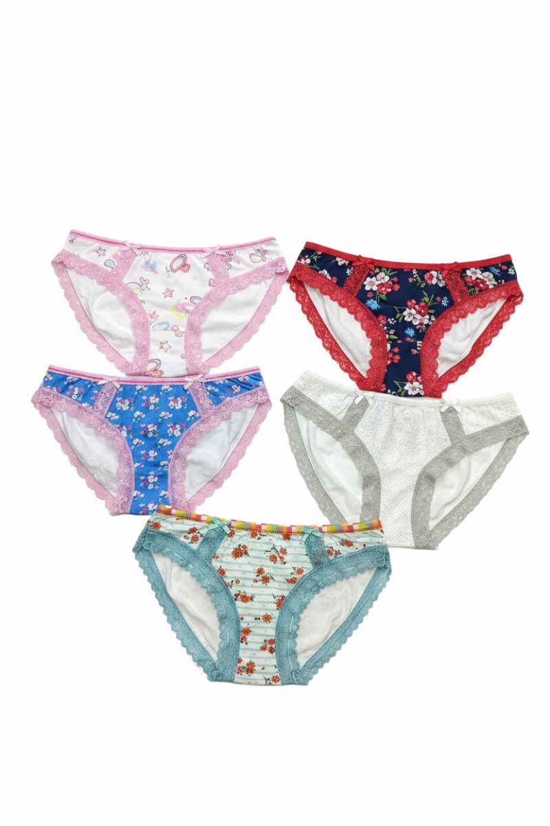 Cheek Frills Spandex Girls Panties